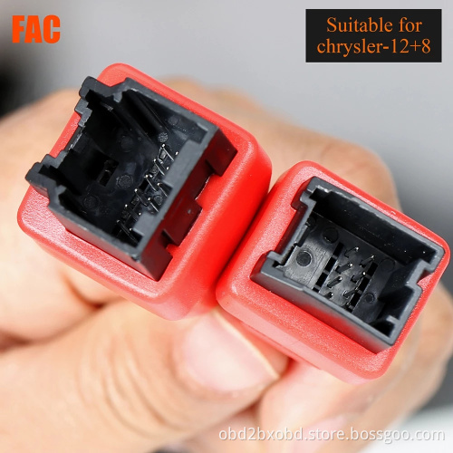 Original Autel Chrysler 12+8 Adaptor for Autel MaxiSys Elite/ MS908/ MS908P/ MS908S Pro/ IM608 /Launch X431 V/ OBDSTAR